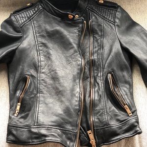 Leather Medium Size Zara Biker Jacket